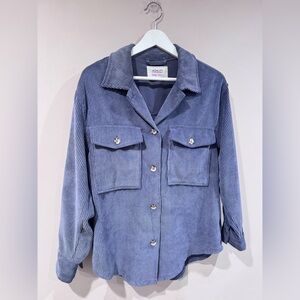 Ashley By 26 International Navy Pinstripe Top